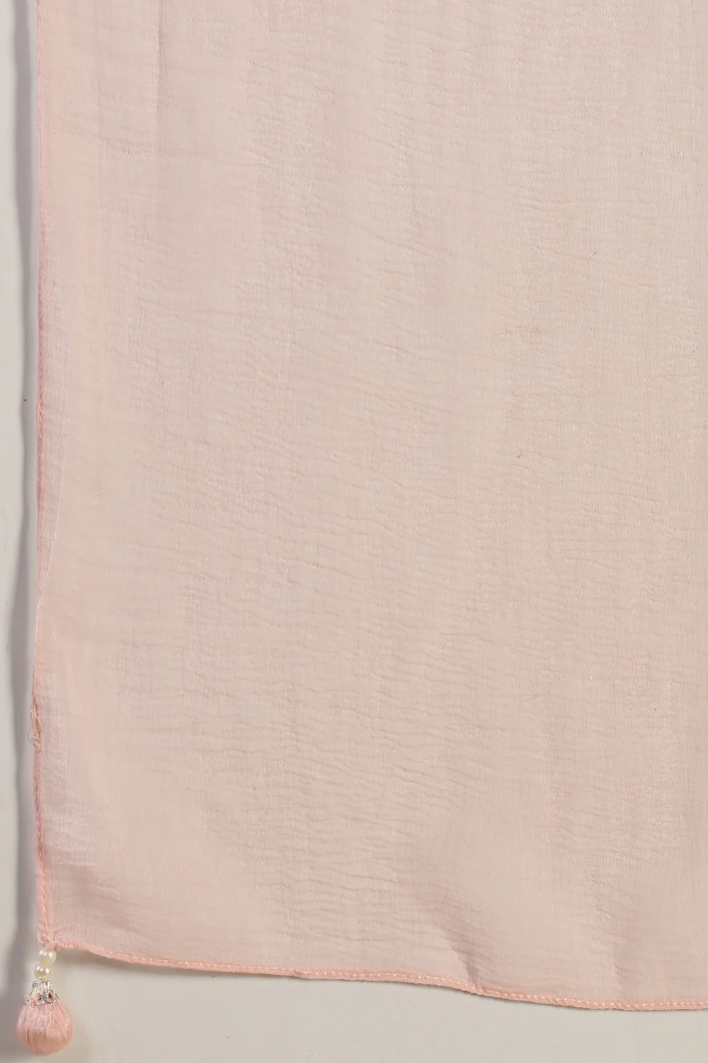 Baby Pink Embroidred Crepe Silk Anarkali Suit - Image 7