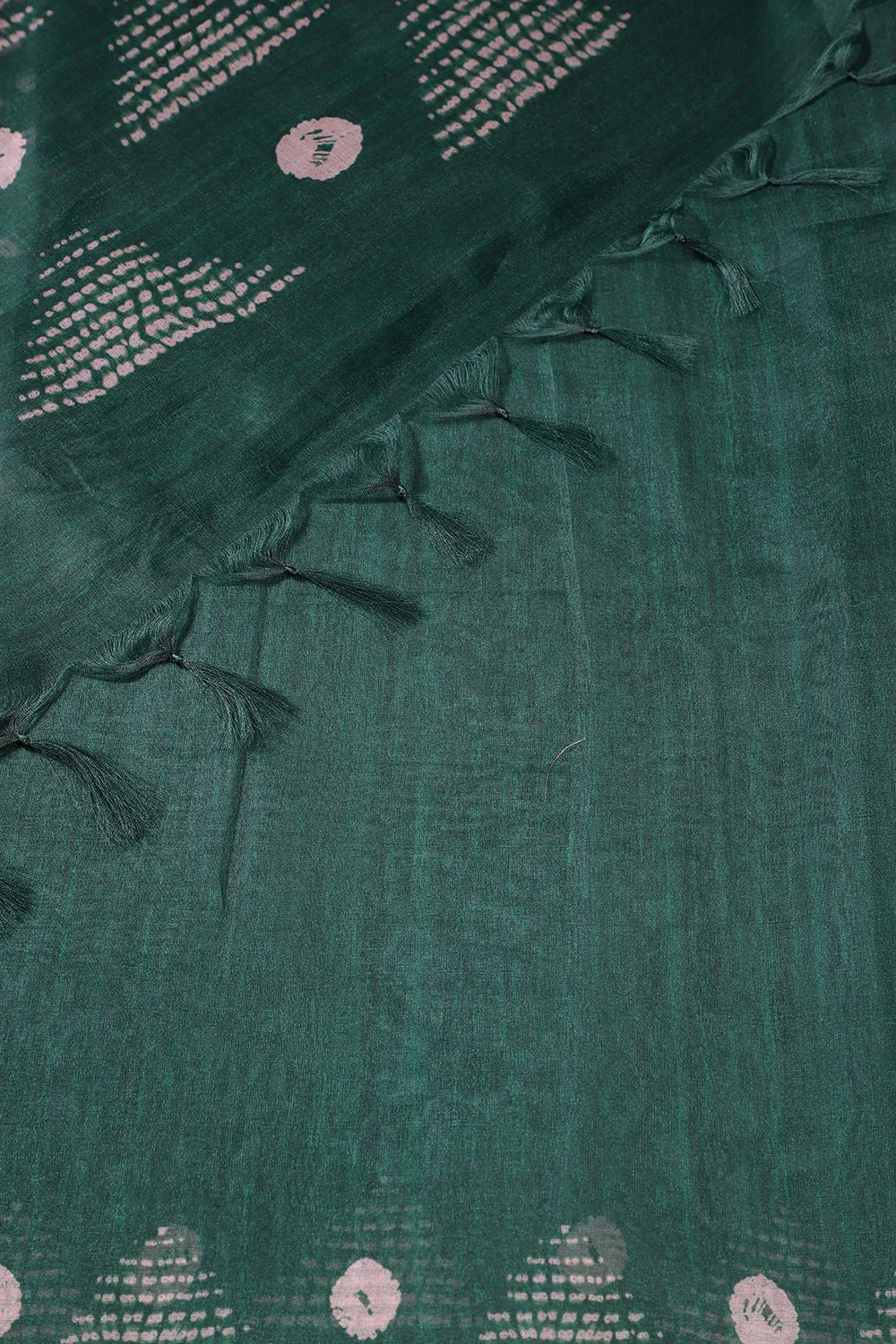 Green Organza Silk Printed Saree - Image 4