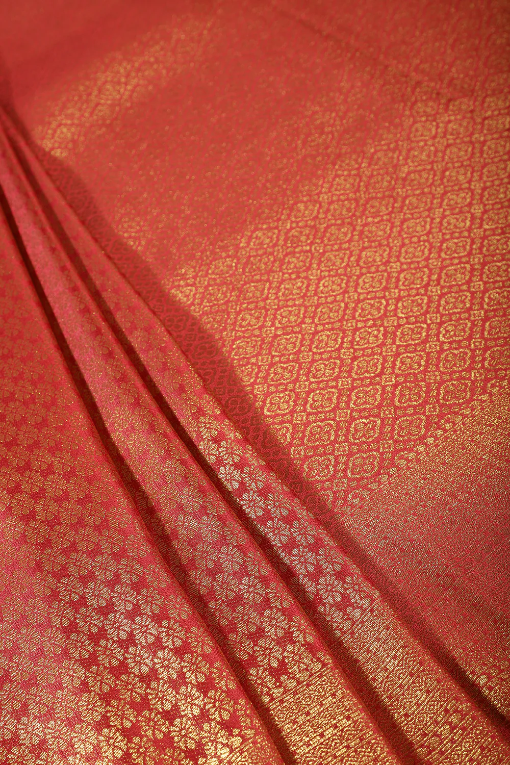 Maroon Color South Silk Zari Woven Saree - Image 2