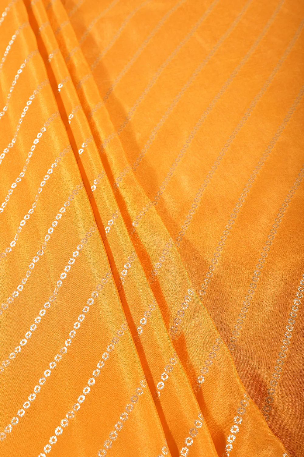 Mustard Modal Silk Saree with Zari Pinstripes - Image 9