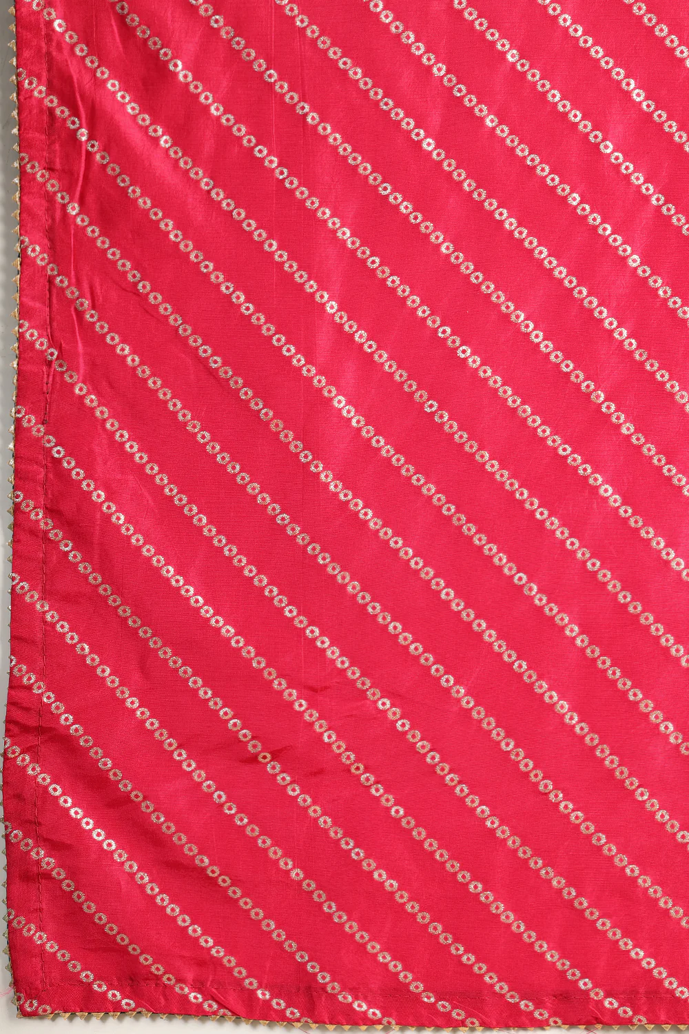 Rani Modal Silk Saree with Zari Pinstripes - Image 8