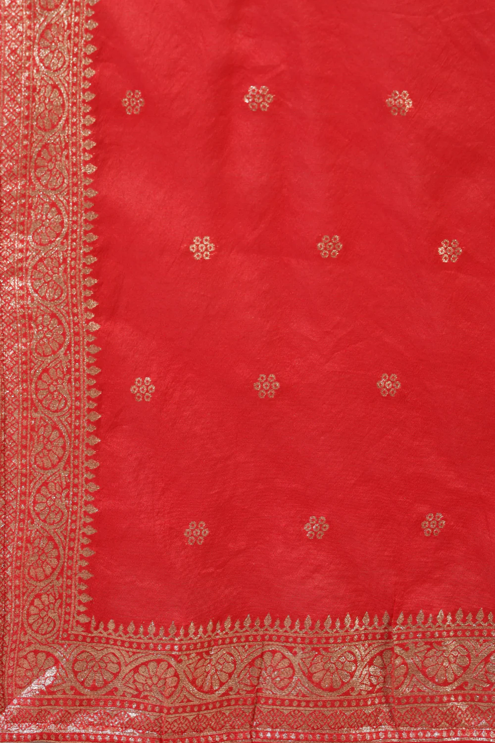 Red Silk Embroidered Suit Set - Image 8