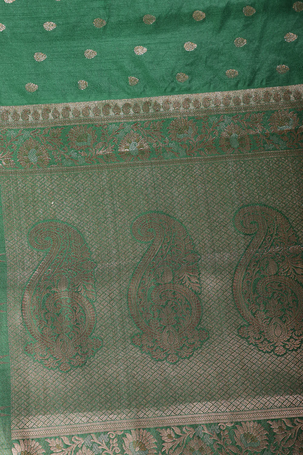 Silk Buta Woven Saree - Image 2