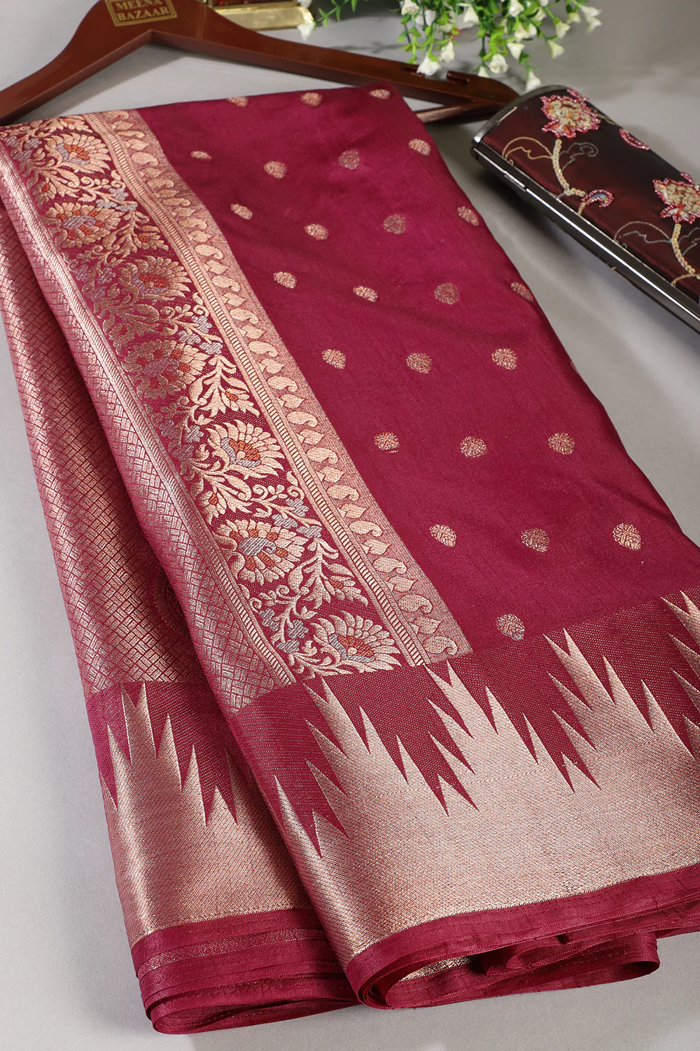 Silk Buta Woven Saree - Image 9
