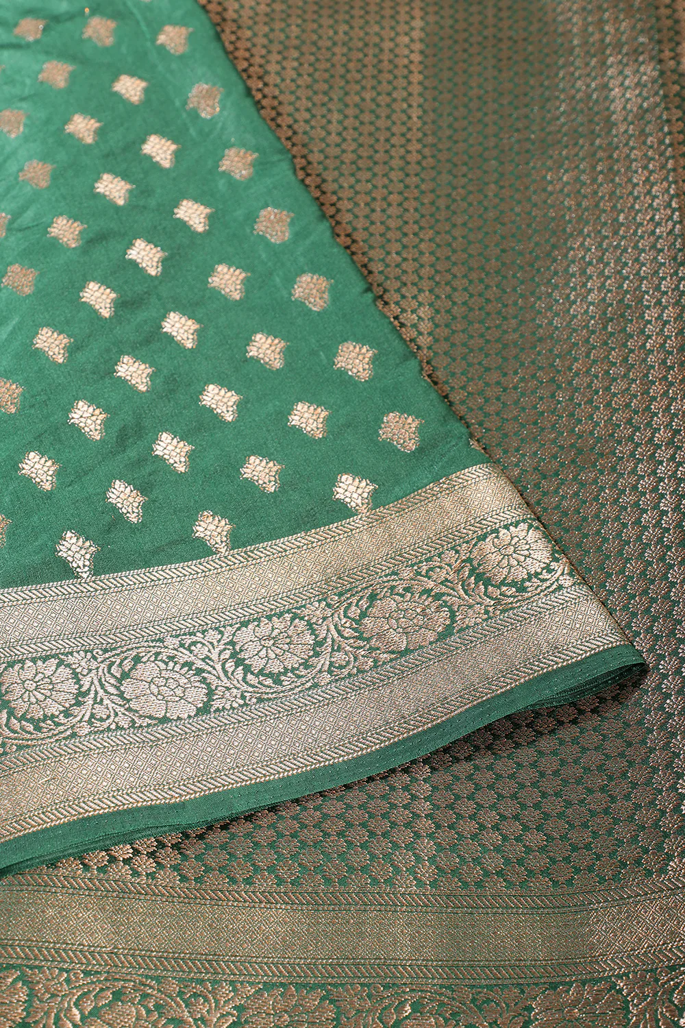 Silk Zari Buta Woven Sarees - Image 3