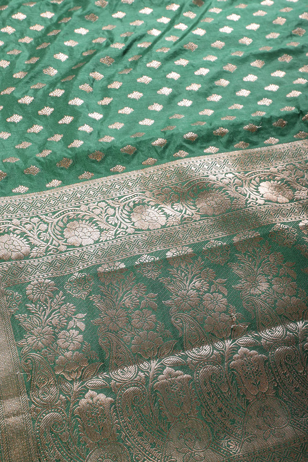 Silk Zari Buta Woven Sarees - Image 4