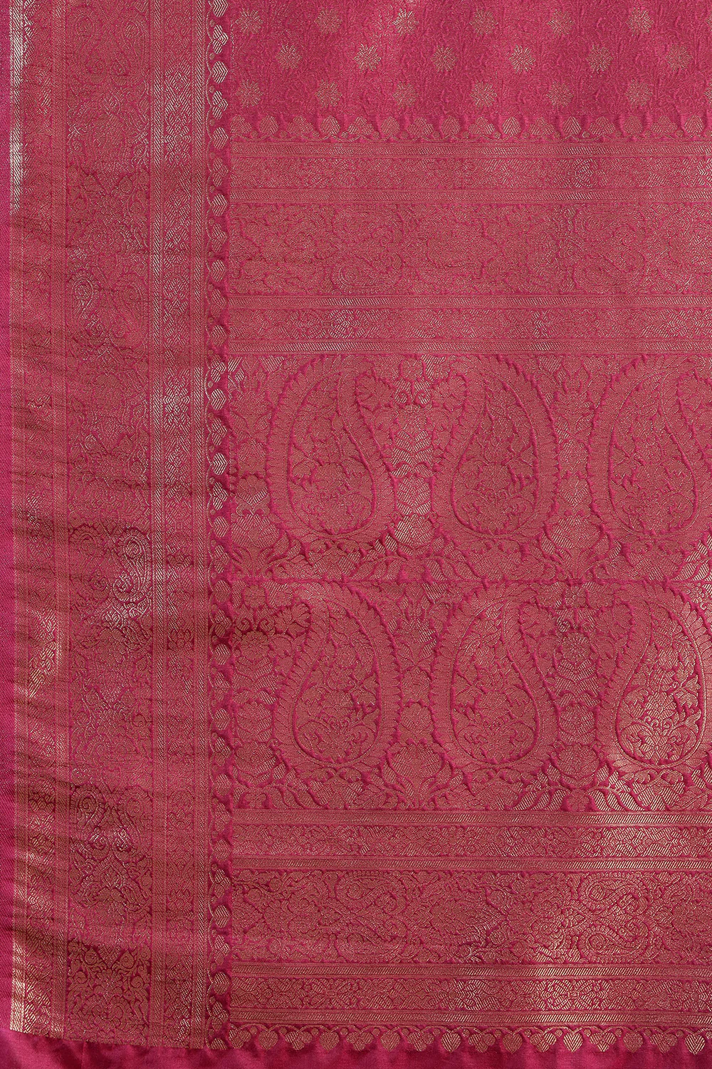 Wine Floral Zaal Woven Soft Silk Saree - Image 10