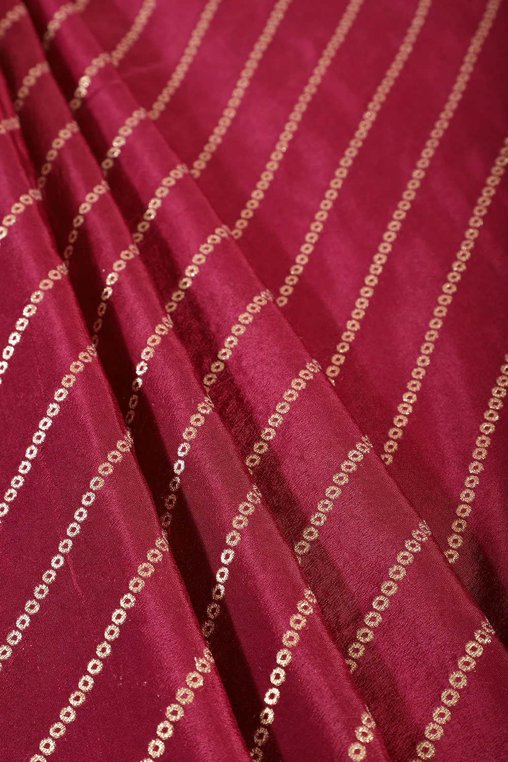 Wine Modal Silk Saree with Zari Pinstripes - Image 8